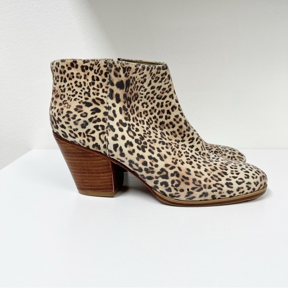 Rachel Comey Leopard Boots Booties Ankle 7 Mars? Cheetah - Picture 3 of 8